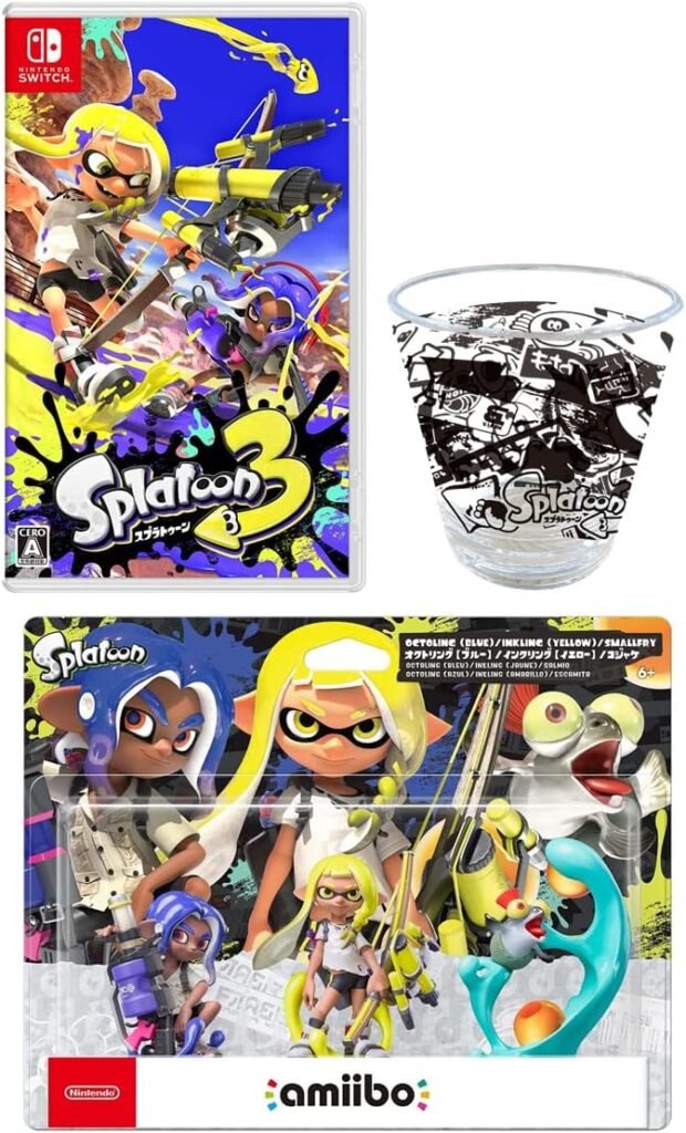 Splatoon Amazon Amazon Japón: Splatoon 3 + Set completo de amiibo + vasito con 40% de ...