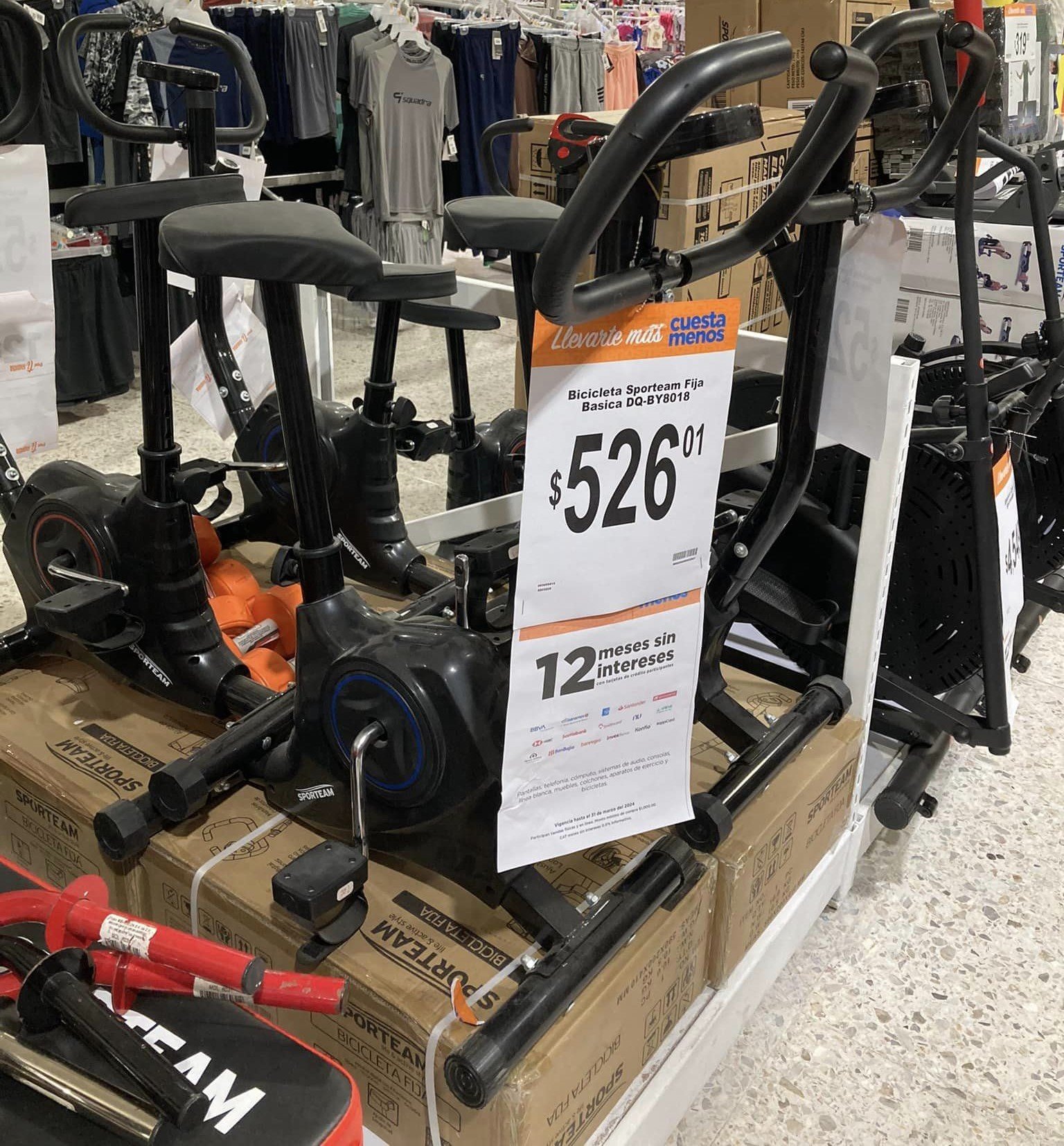 bicicleta estática chedraui